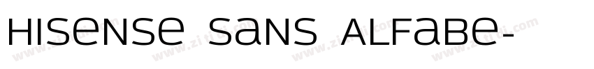 Hisense Sans Alfabe字体转换